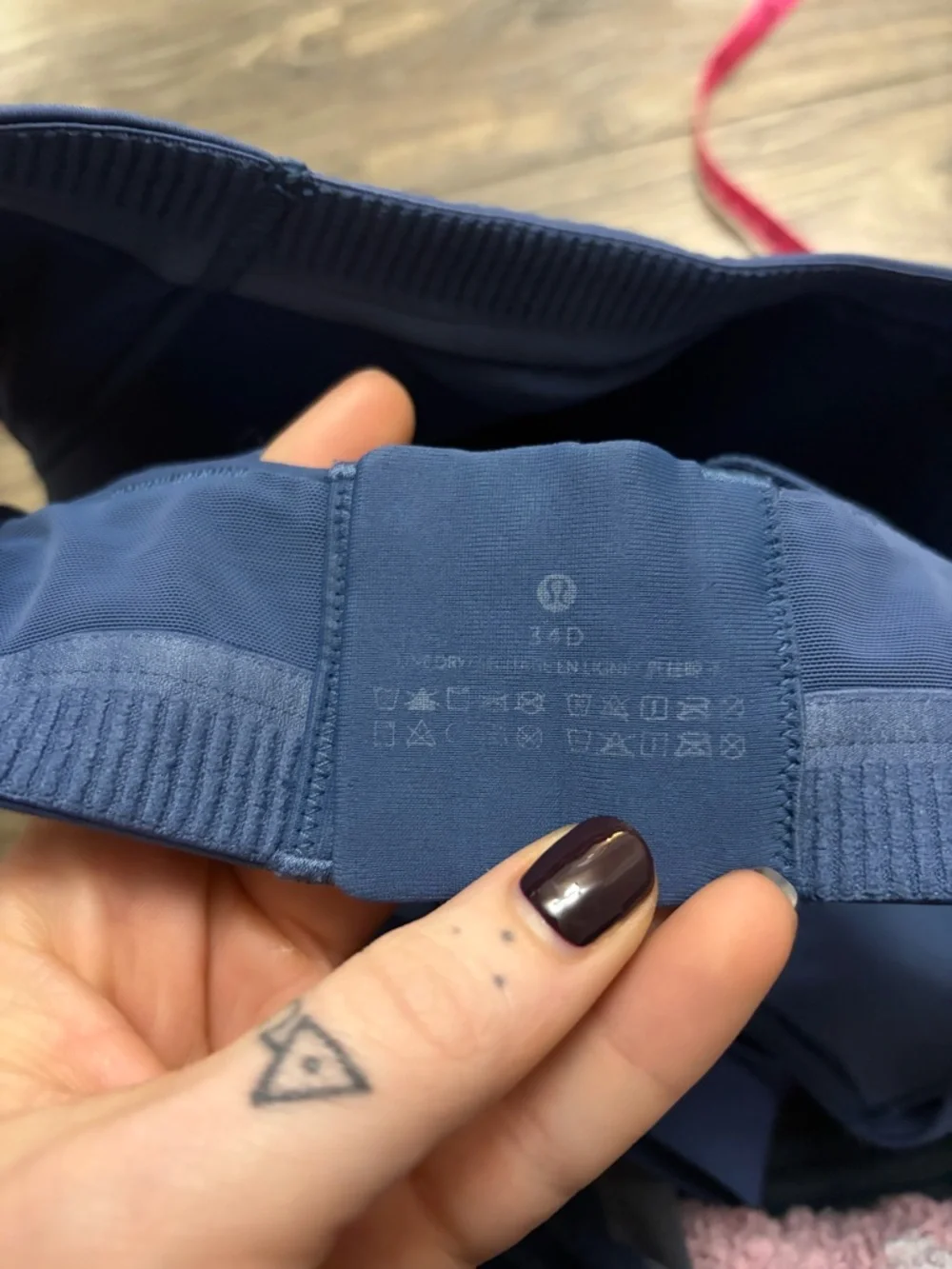 Lululemon Energy Bra *High Support, B–DDD Cups (Pitch Blue) Size 34D